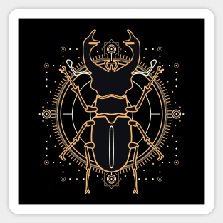 Sacred stag beetle Sticker